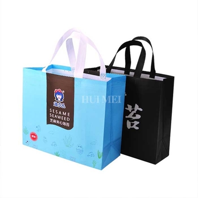 Breathable сумки Tote Tearproof полипропилена PP не сплетенные голубое и черное