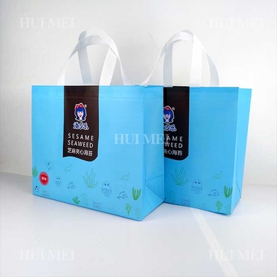 Breathable сумки Tote Tearproof полипропилена PP не сплетенные голубое и черное