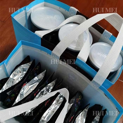 Breathable сумки Tote Tearproof полипропилена PP не сплетенные голубое и черное