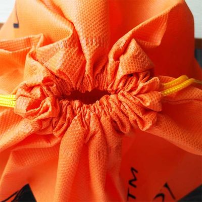 Напечатанная бакалеей сумка Drawstring 110Gsm Breathable с мягким чувством