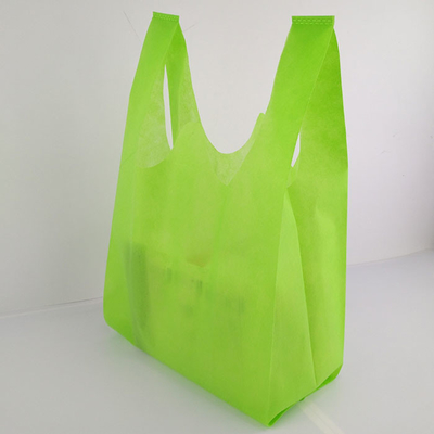 Тяга зеленого цвета сумки футболки передачи тепла ручки Tote не сплетенная анти-
