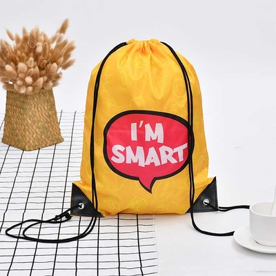 Сумки сумки желтые 105Gsm Eco Drawstring бакалеи не сплетенные выдвиженческие не сплетенные