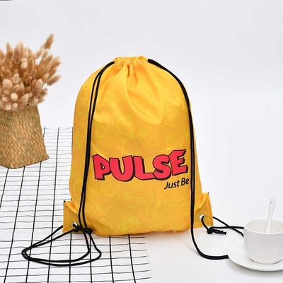 Сумки сумки желтые 105Gsm Eco Drawstring бакалеи не сплетенные выдвиженческие не сплетенные